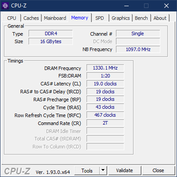 CPU-Z-geheugen