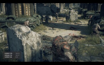 Gears of War: Reloaded op de Lenovo LOQ 16IRH8. (Afbeelding bron: Darryl Linington - Notebookcheck)