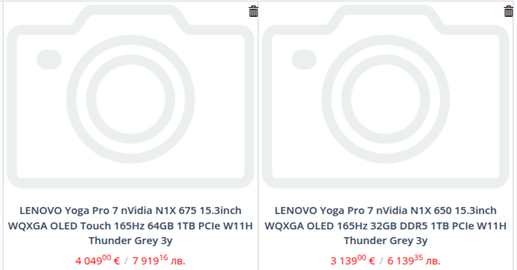 Een lek in de detailhandel onthult al twee Nvidia N1X-modellen en hoge prijzen voor een Lenovo Yoga Pro 7