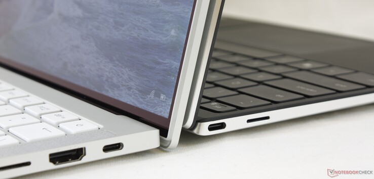 Links: Razer Book 13, rechts: Dell XPS 13 9310 Links: Razer Book 13, rechts: Dell XPS 13 9310