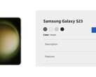 Samsung Galaxy S23 AT&T listing (Bron: CNET)
