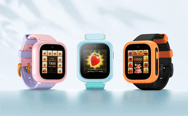 Het TCL Kids Watch K5 is verkrijgbaar in de kleuren Dawn Pink, Sky Blue en Meteor Orange.