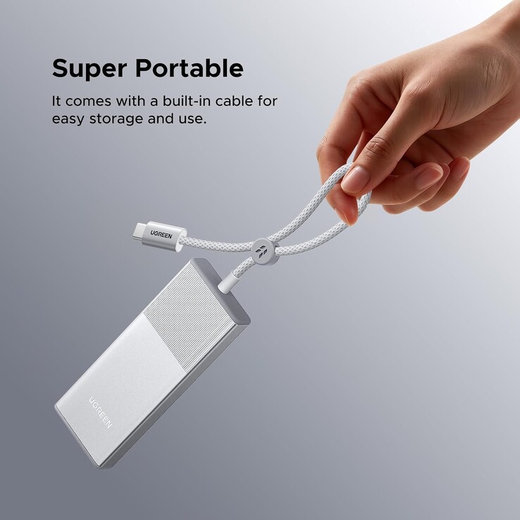 De ingebouwde USB-kabel van de behuizing