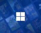 Windows 11 domineert nog steeds de lijst. Afgebeeld: Windows 11 logo op Steam achtergrond.