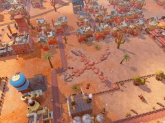 Een afbeelding van gebouwen in SteamWorld Build, nu met 80% korting op Steam.