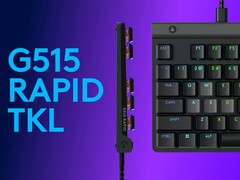 Promotieafbeelding van de nieuwe Logitech G505 Rapid TKL in het zwart. (Afbeeldingsbron: Logitech)