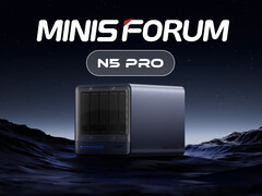 De Minisforum N5 Pro komt nu later dan gepland. (Afbeeldingsbron Minisforum - bewerkt)