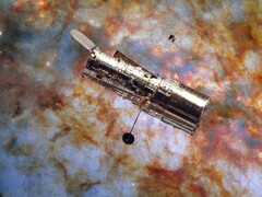 Een afbeelding van Hubble over een afbeelding van Messier 82 (Afbeeldingsbron: ESA/Hubble, NASA, en W. D. Vacca; bewerkt)