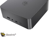 De nieuwe configuratie van de EQi13 is voorzien van 16 GB RAM en kost 499 dollar. Afgebeeld: een promotiefoto waarop de voorkant van de mini-pc te zien is.