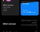 MIUI 13.0.8 op Xiaomi Mi 10T Pro details, beveiligingspatch van juli 2022 is hier (Bron: Eigen)