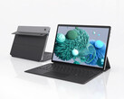 De S13 Neo is momenteel verkrijgbaar voor 576 dollar bij AliExpress. Afgebeeld: een promotiefoto waarop de voor- en achterkant van de convertible te zien zijn, met het magnetische toetsenbord bevestigd.