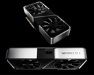 Een gerenderde afbeelding van de GeForce RTX 3060 Founders Edition GPU