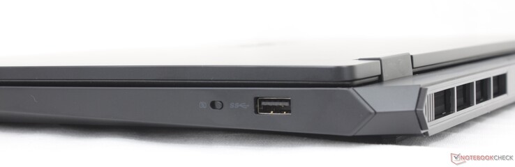 Juist: Camera-uitschakelaar, USB-A (5 Gbps)