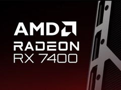 AMD heeft de Radeon RX 7400 retail branding bevestigd in plaats van een daadwerkelijke productafbeelding. (Afbeeldingsbron: AMD - bewerkt)