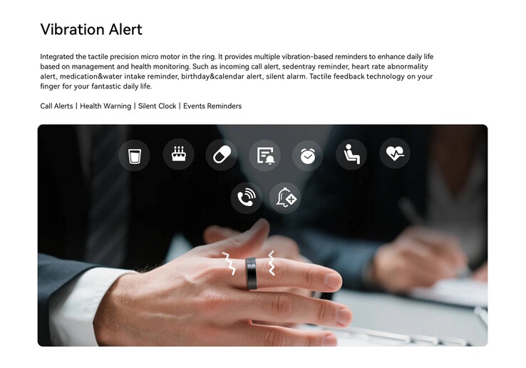 De Vibe is een nieuwe slimme ring met vibratiemotor en aanraakinvoer (Afbeelding bron: Rollme)