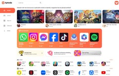 Aptoide app store op het web (Bron: Eigen)
