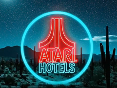 Een screengrab van het logo van Atari Hotels (bron: Atari Hotels)