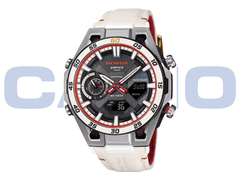 De nieuwe Casio Edifice ECB-2300HR-1A (afbeelding) heeft een tachometerachtige subdial op 9 uur. (Afbeeldingsbron: Casioblog)