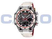 De nieuwe Casio Edifice ECB-2300HR-1A (afbeelding) heeft een tachometerachtige subdial op 9 uur. (Afbeeldingsbron: Casioblog)