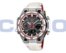 De nieuwe Casio Edifice ECB-2300HR-1A (afbeelding) heeft een tachometerachtige subdial op 9 uur. (Afbeeldingsbron: Casioblog)