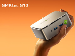 De GMK G10 begint bij $189,99. Afgebeeld: de mini PC. (Afbeeldingsbron: GMKtec - bewerkt)