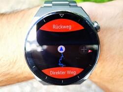 In training, de Huawei smartwatch biedt retourpad navigatie