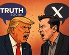 Trump en Musk belasteren elkaar nu op hun sociale netwerkplatforms. (Afbeeldingsbron: AI gegenereerd)