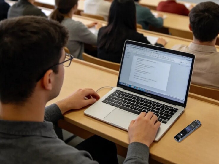 Een mogelijke toepassing is het opnemen van colleges.