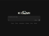 Startscherm van de Kimi-webinterface met invoerveld en K3-logo