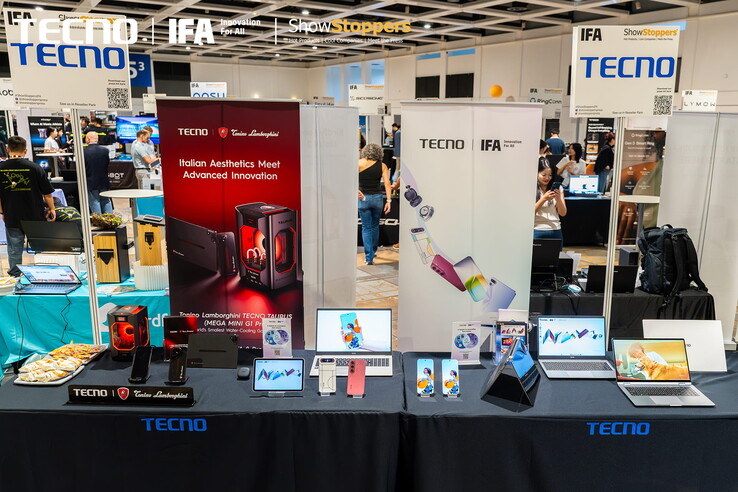 Tecno presenteert zijn nieuwste apparaten op de IFA ShowStoppers 2026