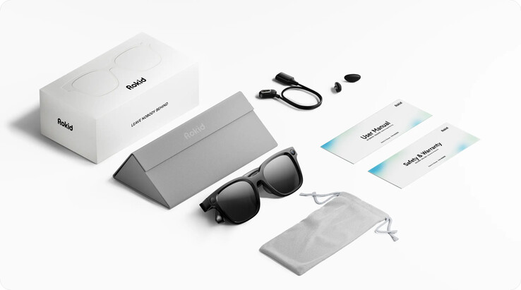 Alle artikelen die in de Rokid AI Glasses Style-doos zijn opgenomen