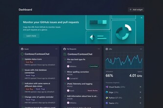 Dev Home dashboard. (Beeldbron: Microsoft)