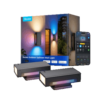 De Govee UpDown wandlamp voor buiten twee sets (Afbeelding bron: Govee)