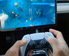 Tesla biedt ondersteuning voor PS5-controller (afbeelding: kingvally/YT)