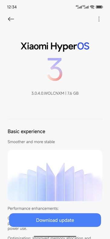 Stabiele HyperOS 3 update voor Redmi Turbo 4 Pro. (Afbeeldingsbron: Reddit gebruiker u/h3lione)