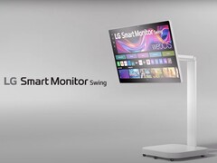 De LG Smart Monitor Swing leent de verrijdbare standaard van de LG StanbyME. (Afbeeldingsbron: LG)