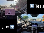Tesla FSD 13 vs Waymo aandrijving (Afbeeldingsbron: WholeMars/YT)