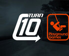 Logo's van Turn 10 Studios en Playground Games (Afbeeldingsbron: Turn 10 Studios, Playground Games)