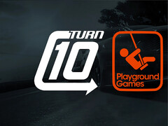 Logo's van Turn 10 Studios en Playground Games (Afbeeldingsbron: Turn 10 Studios, Playground Games)