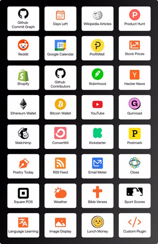 Tientallen apps worden ondersteund.
