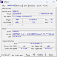 CPU-Z moederbord