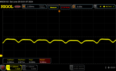 PWM: 8/10 Helderheid, ~360 Hz (DC Dimmen)