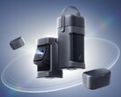 De nieuwe Anker Nebula P1 draagbare projector wordt geleverd met twee 10W afneembare luidsprekers. (Afbeeldingsbron: Anker)
