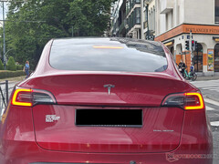 Tesla Model 3 met anti-Musk sticker. (Afbeeldingsbron: Notebookcheck)