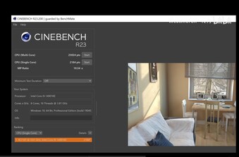 De 14901KE is getest met Cinebench R23