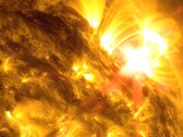 Piekperiode zonnevlammen bedreigt GPS, satellieten, vluchten, elektriciteitsnetten en elektronische apparaten wereldwijd. (Bron: NASA/SDO)
