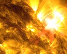 Piekperiode zonnevlammen bedreigt GPS, satellieten, vluchten, elektriciteitsnetten en elektronische apparaten wereldwijd. (Bron: NASA/SDO)