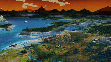 Een afbeelding waarop verschillende steden uit A Total War Saga: Troy te zien zijn.