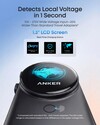 Een uitgelekte marketingafbeelding van de Anker Nano Travel Adapter (4-in-1, 100 W, Smart Display)