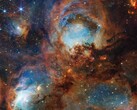 Een gedetailleerde afbeelding van de Kattenpoot (Afbeeldingsbron: NASA, ESA, CSA en STScI; bijgesneden)